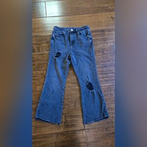 Distressed Flare Jeans